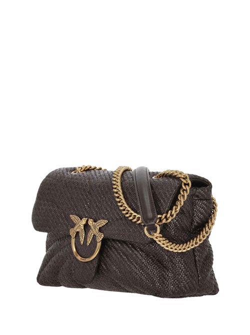 Borsa media Classic Love Puff in rafia Marrone PINKO | 100038 A2C8M32Q